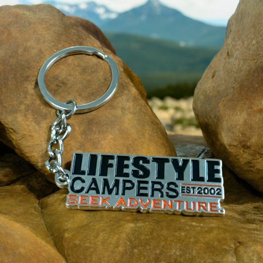 Lifestyle Campers Official Metal Keyring